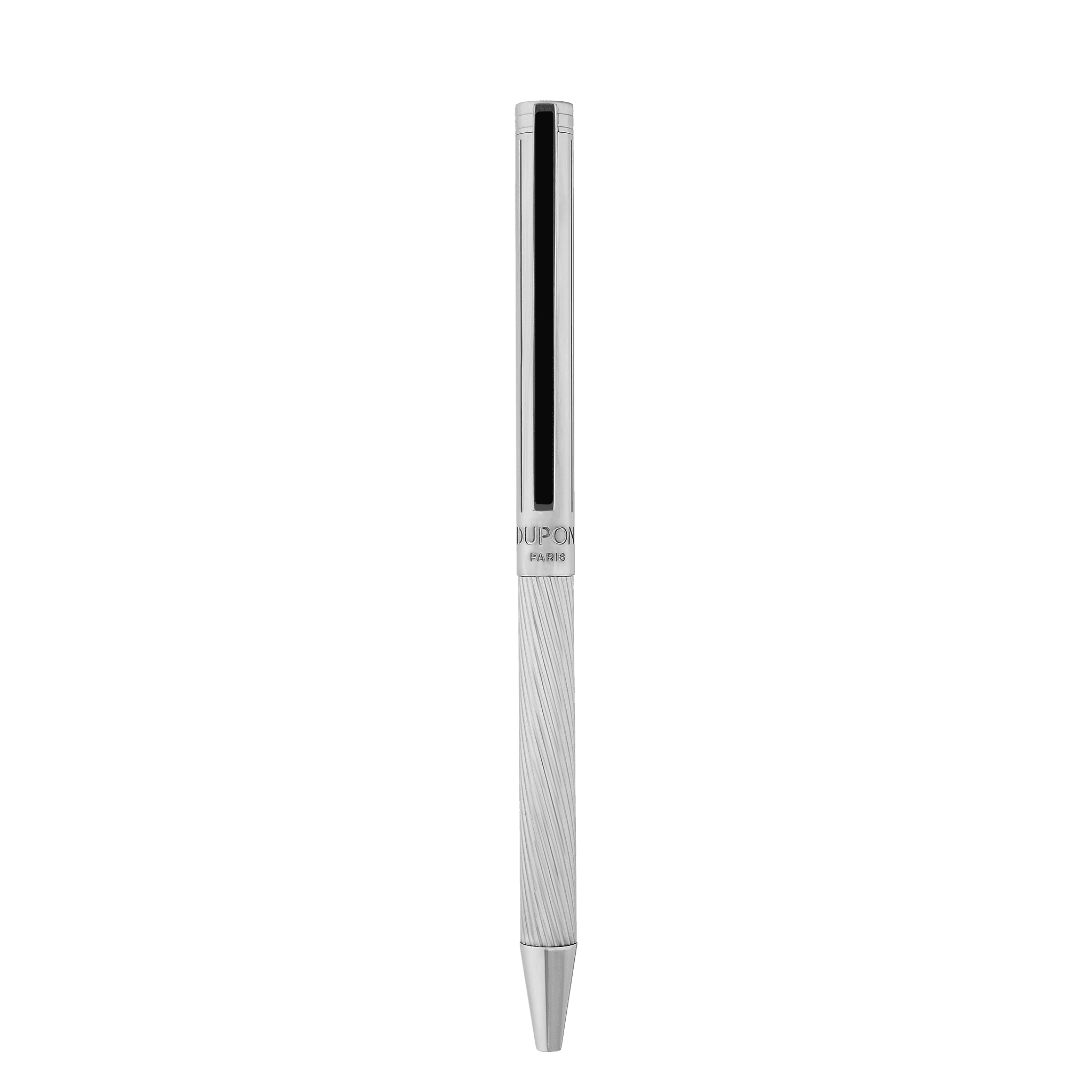 S.T DUPONT ボールペン ソリッドシルバー クラシック Classique silver guilloche ballpoint pen. Luxury writing