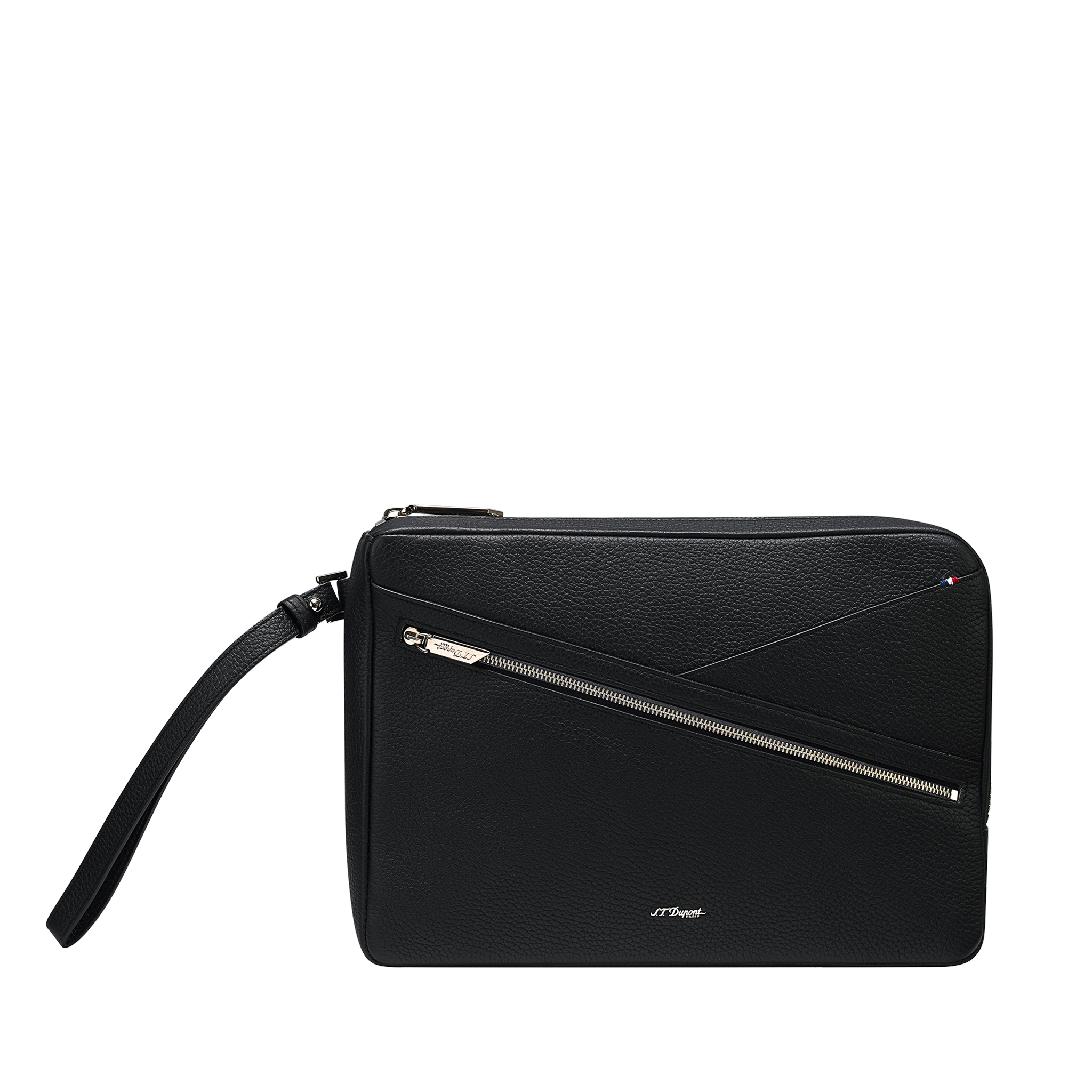 Black Leather Capsule Pouch | S.T. Dupont Black Leather Capsule Pouch | S.T. Dupont