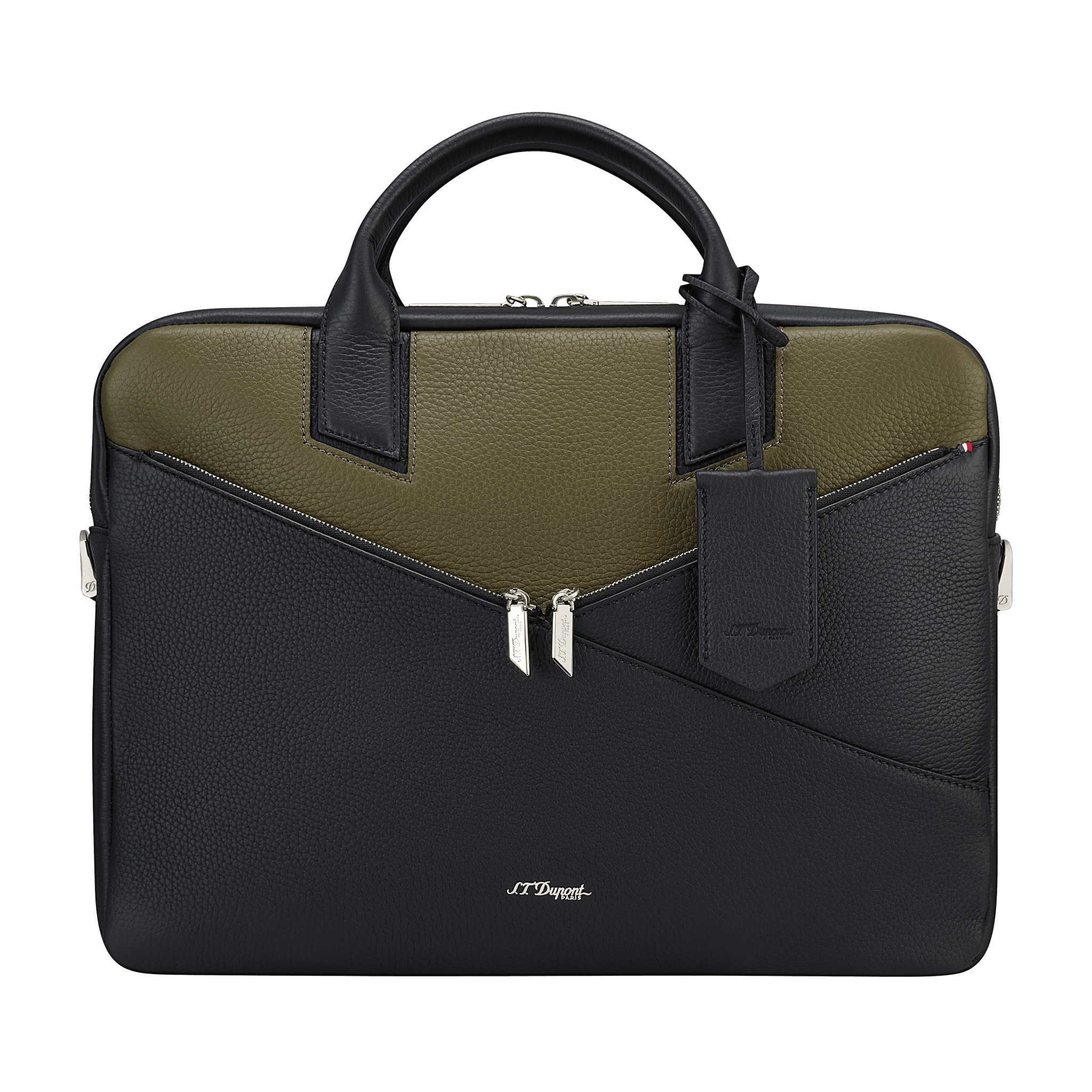 S.T. Dupont Document Holder: Neo Capsule, Khaki & Black S.T. Dupont Document Holder: Neo Capsule, Khaki & Black