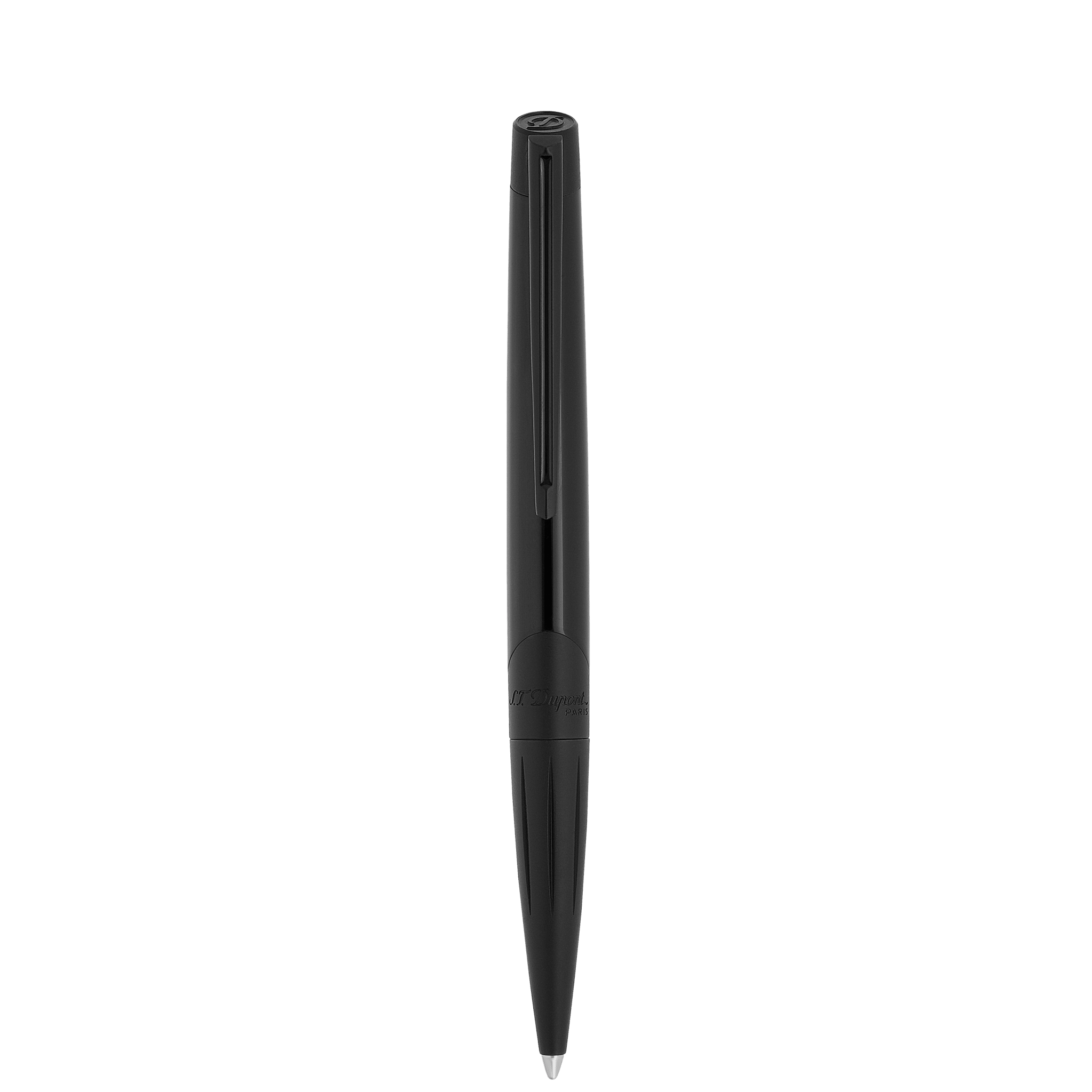 Défi Millenium shiny black lacquer and matt black ballpoint pen Défi Millenium shiny black lacquer and matt black ballpoint pen