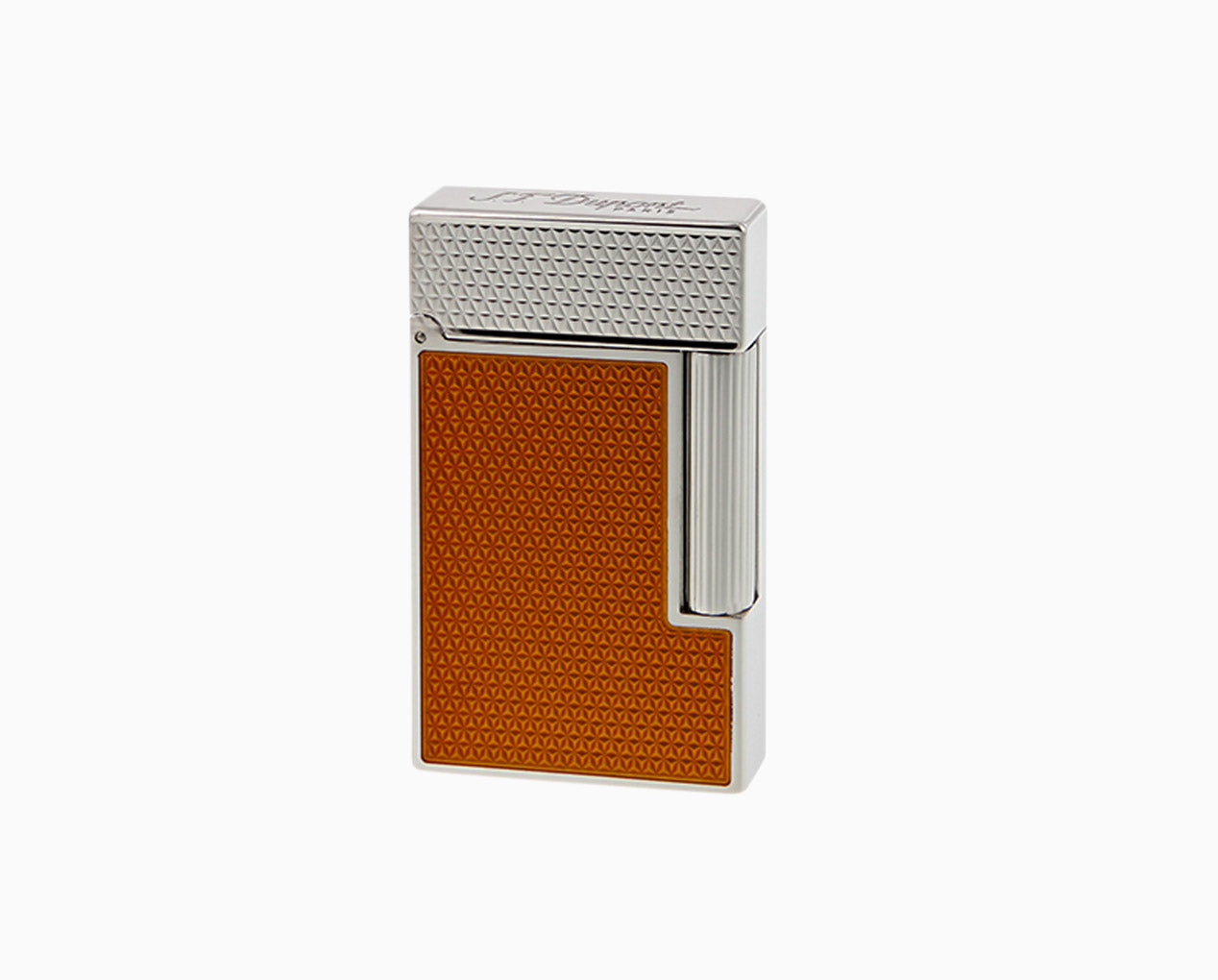 LIGNE 2 BRIGHT ORANGE LACQUER GUILLOCHE LIGHTER - Luxury Lighter | S.T. Dupont