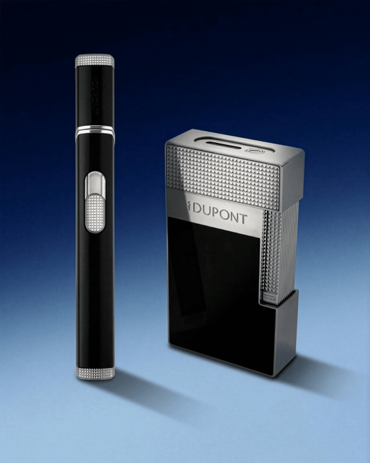 S.T. Dupont Slim 7 Lighter | Black & Chrome Finish S.T. Dupont Slim 7 Lighter | Black & Chrome Finish
