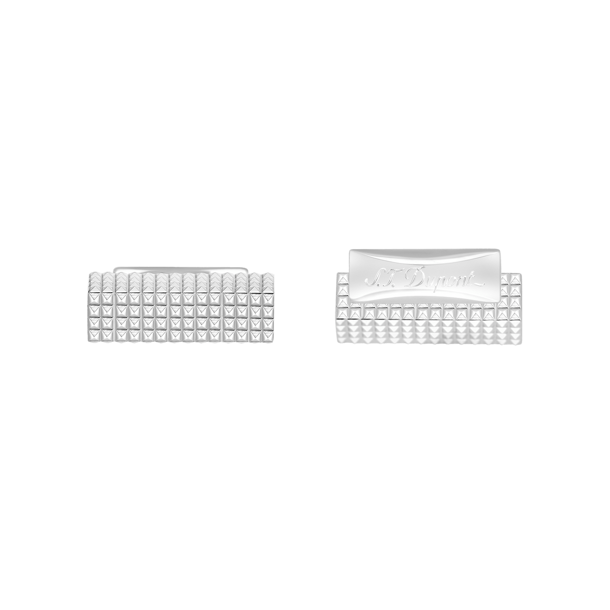 Diamond head Accessoires_QTF collection_cufflinks color_silver 1 - S.T. DUPONT Europe