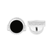 Round black lacquer and diamond head cufflinks