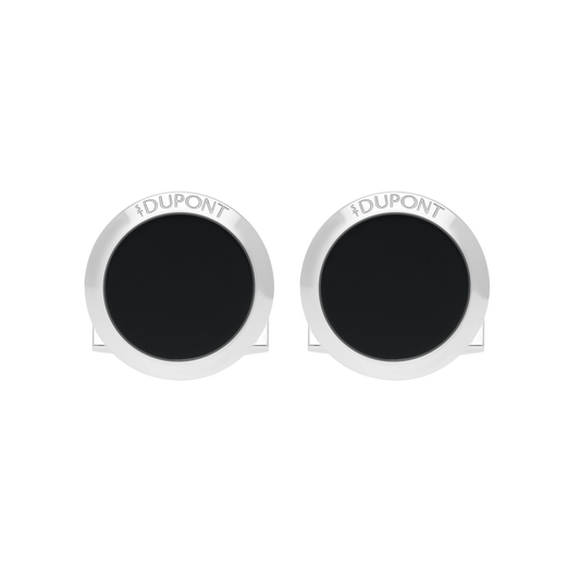005846 - STDUPONT - International - Round black lacquer cufflinks - 3