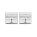 Square diamond head cufflinks