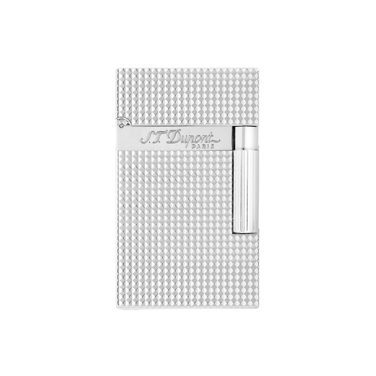Guilloche lighter collection_ligne - 2 color_silver finition_ palladium 1 - S.T. DUPONT Europe