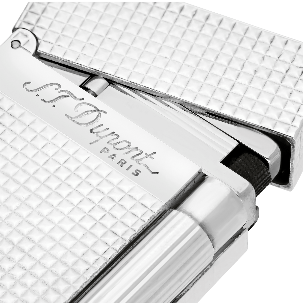 Guilloche lighter collection_ligne - 2 color_silver finition_ palladium 5 - S.T. DUPONT Europe