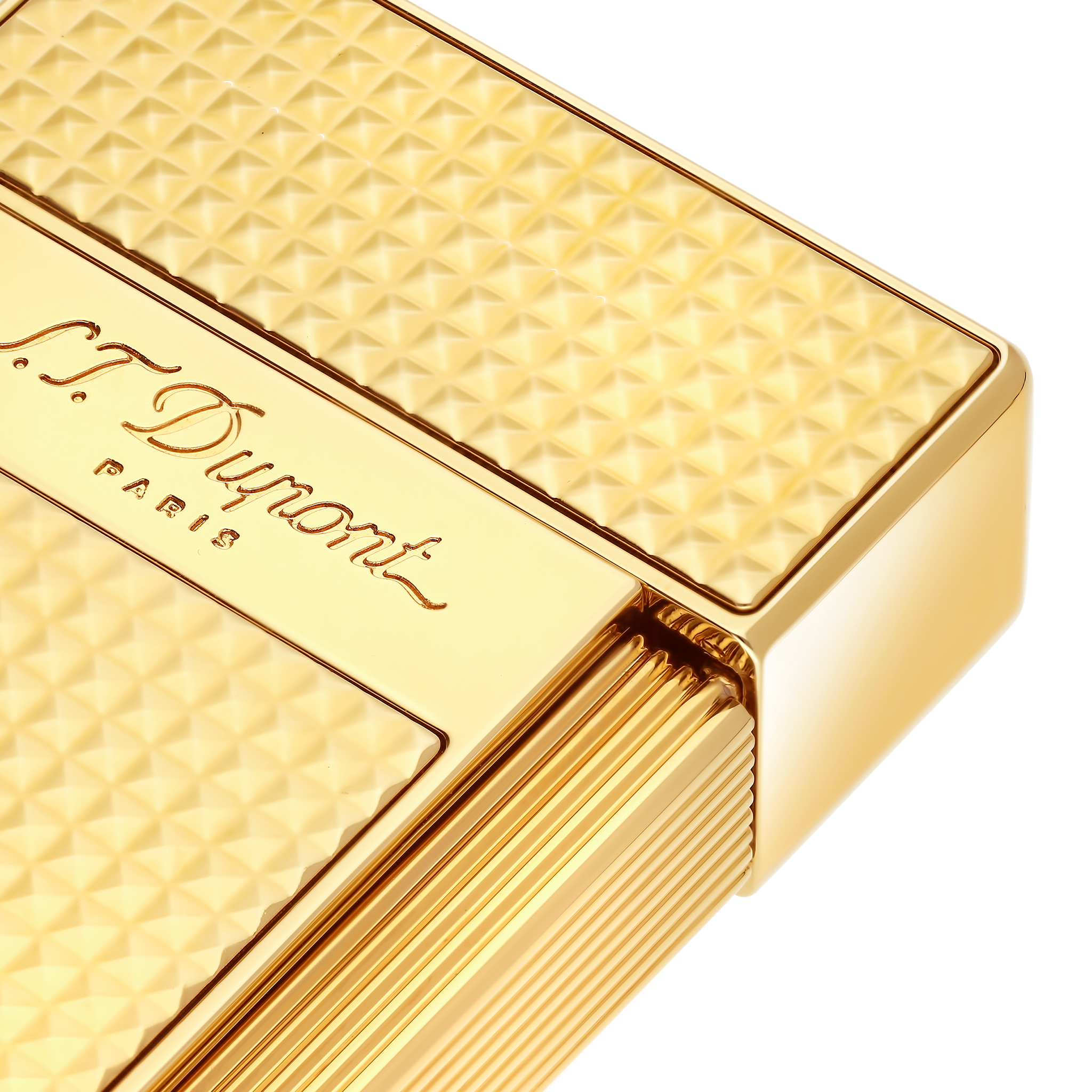 Big D Diamond-Point Gold Lighter – Luxury Lighters