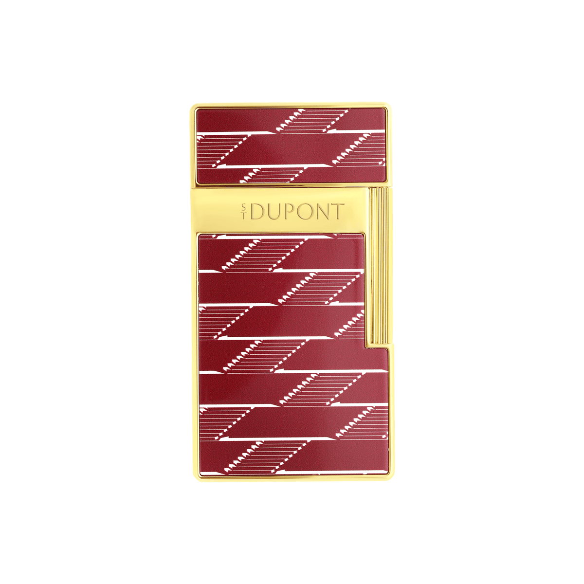 Lacquered lighter art - of - fire Collection_Monogram color_burgundy 1 - S.T. DUPONT Europe