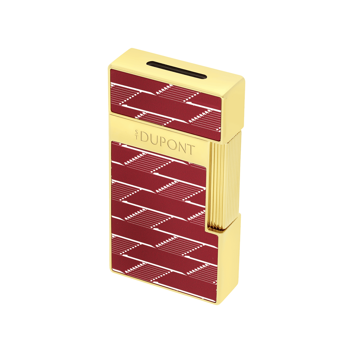 Lacquered lighter art - of - fire Collection_Monogram color_burgundy 4 - S.T. DUPONT Europe