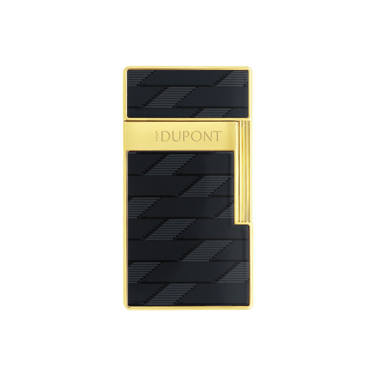 Lacquered lighter art - of - fire Collection_Monogram color_black 1 - S.T. DUPONT Europe