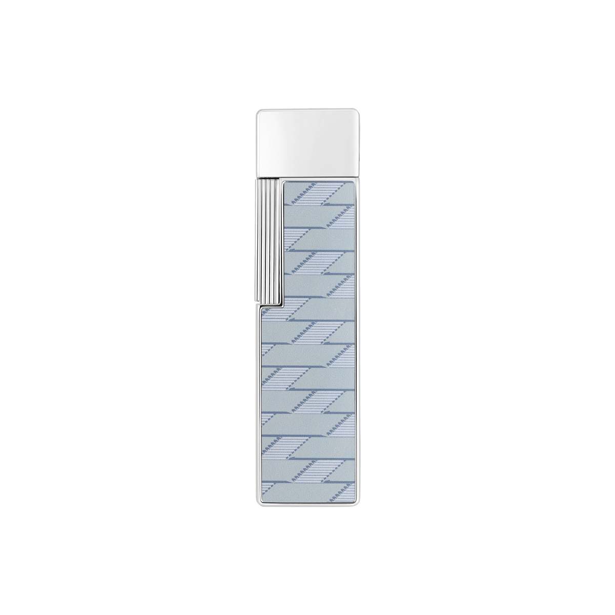 Lacquered lighter Collection_Monogram color_grey flame_blue 3 - S.T. DUPONT Europe