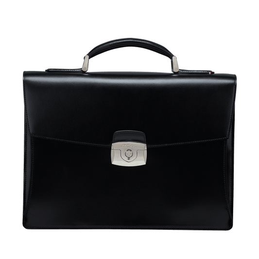 Leather Briefcases: Black Leather | S.T. Dupont Leather Briefcases: Black Leather | S.T. Dupont