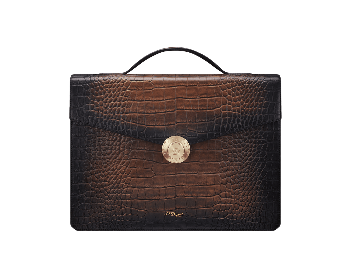 Leather - briefcase backtoschool25 channel_marketplace color_brown 1 - S.T. DUPONT Europe