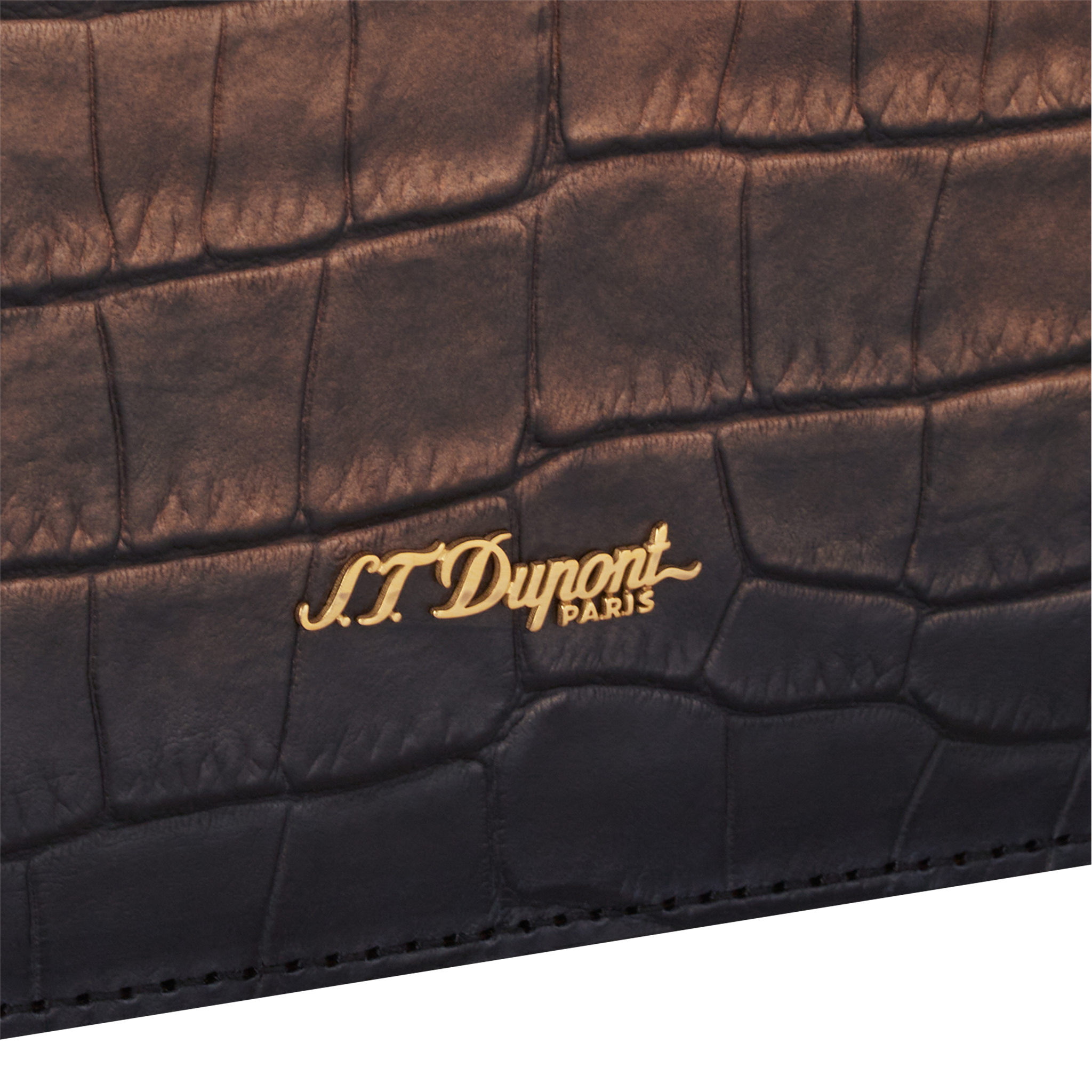 Brown Leather Briefcase - S.T. Dupont Grand Atelier Brown Leather Briefcase - S.T. Dupont Grand Atelier