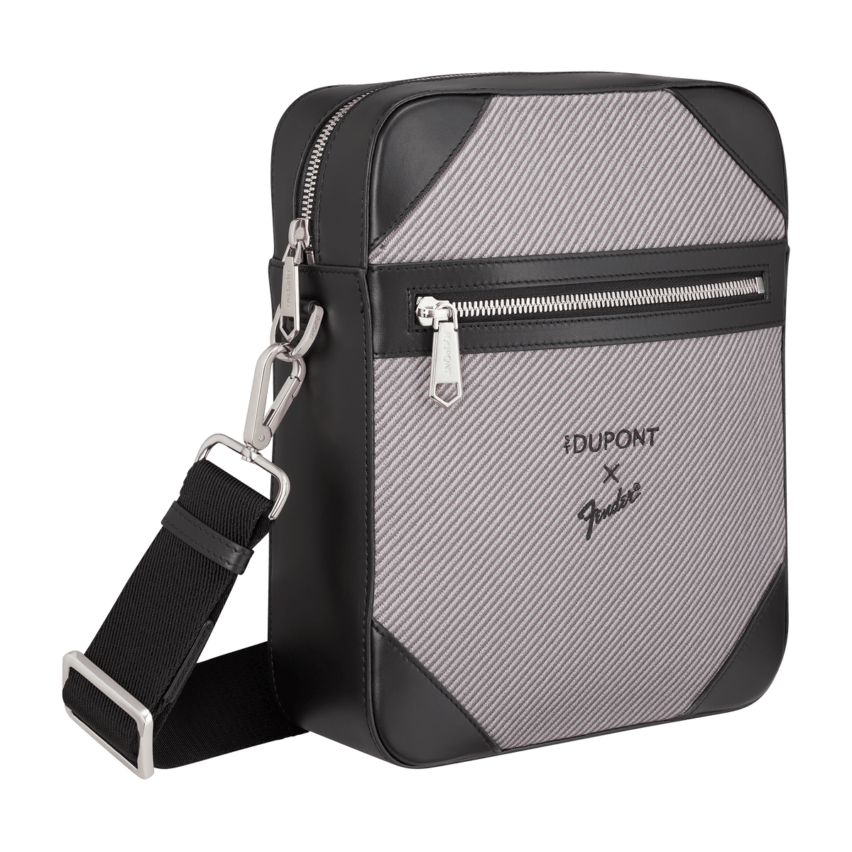 Leather and canvas color_grey gender_man Leather goods 3 - S.T. DUPONT Europe