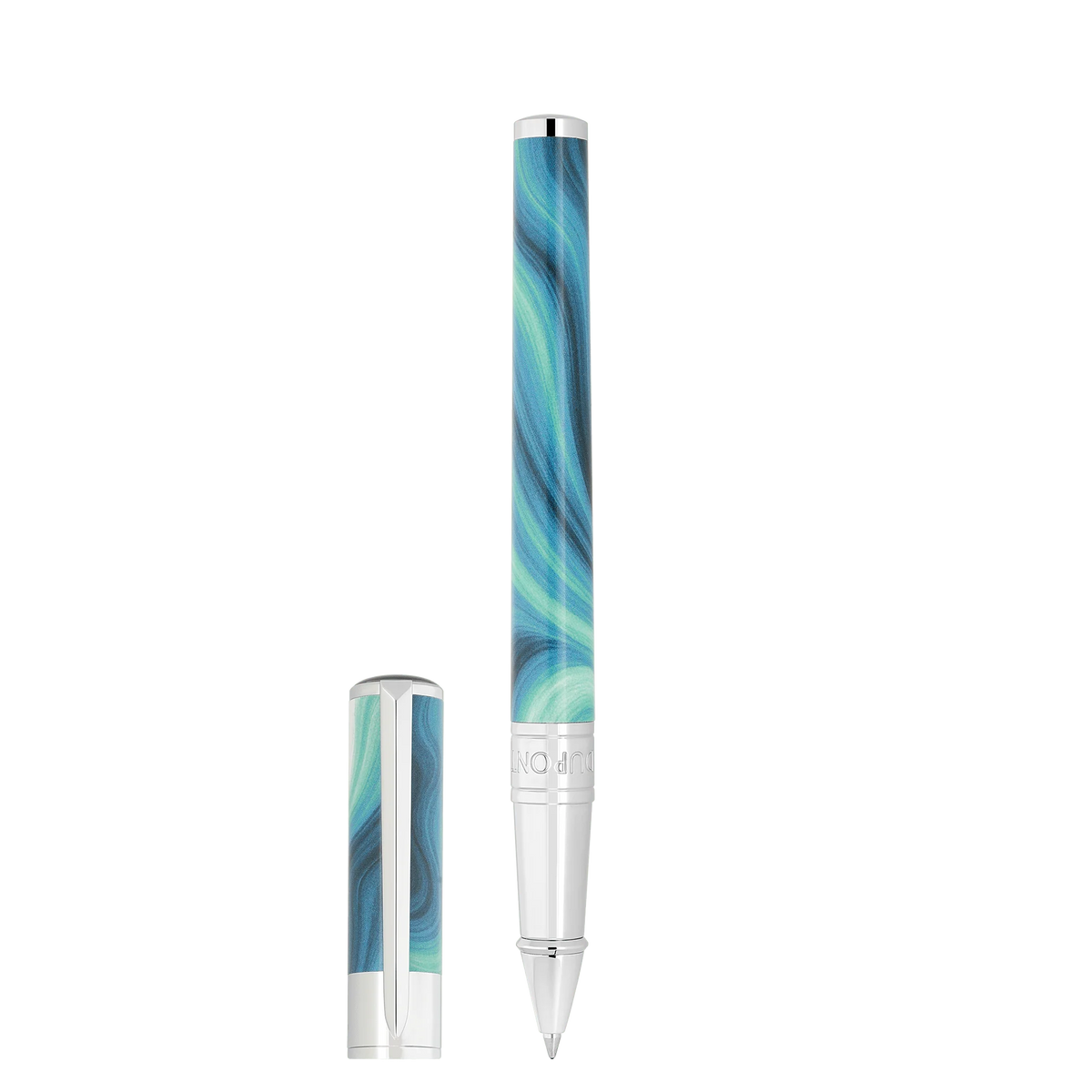 Rollerball pen badge_customizable collection_d - initial color_blue 3 - S.T. DUPONT Europe