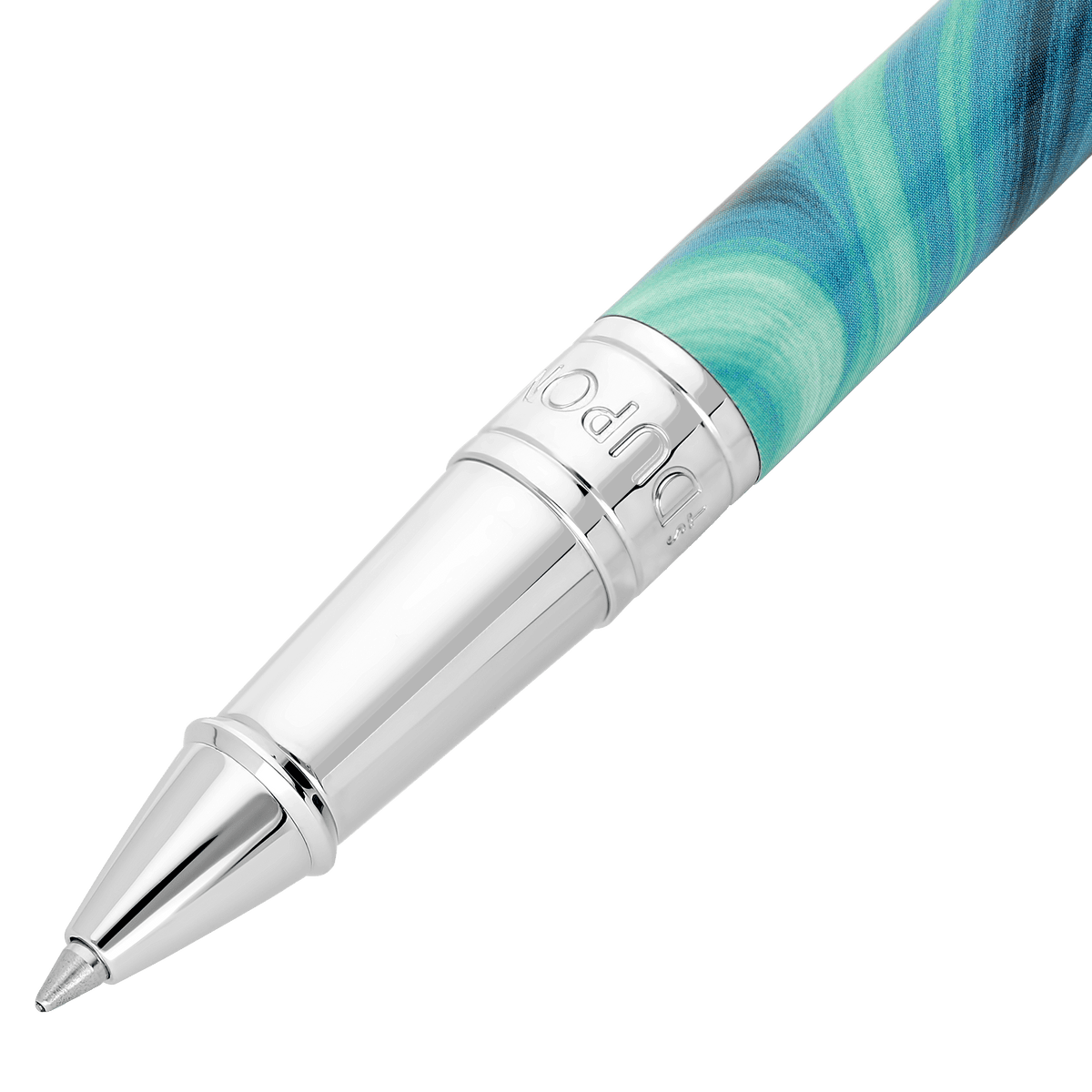 Rollerball pen badge_customizable collection_d - initial color_blue 2 - S.T. DUPONT Europe