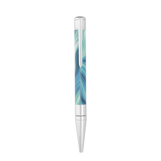 Ballpoint pen color_blue Father's day finition_chrome 1 - S.T. DUPONT Europe