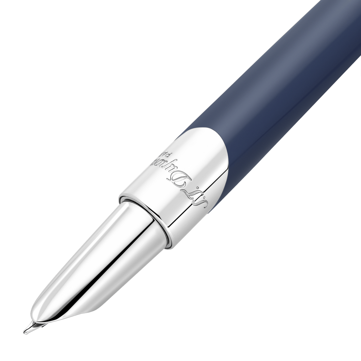 Fountain Pen collection_defi color_dark - blue finition_ palladium 2 - S.T. DUPONT Europe