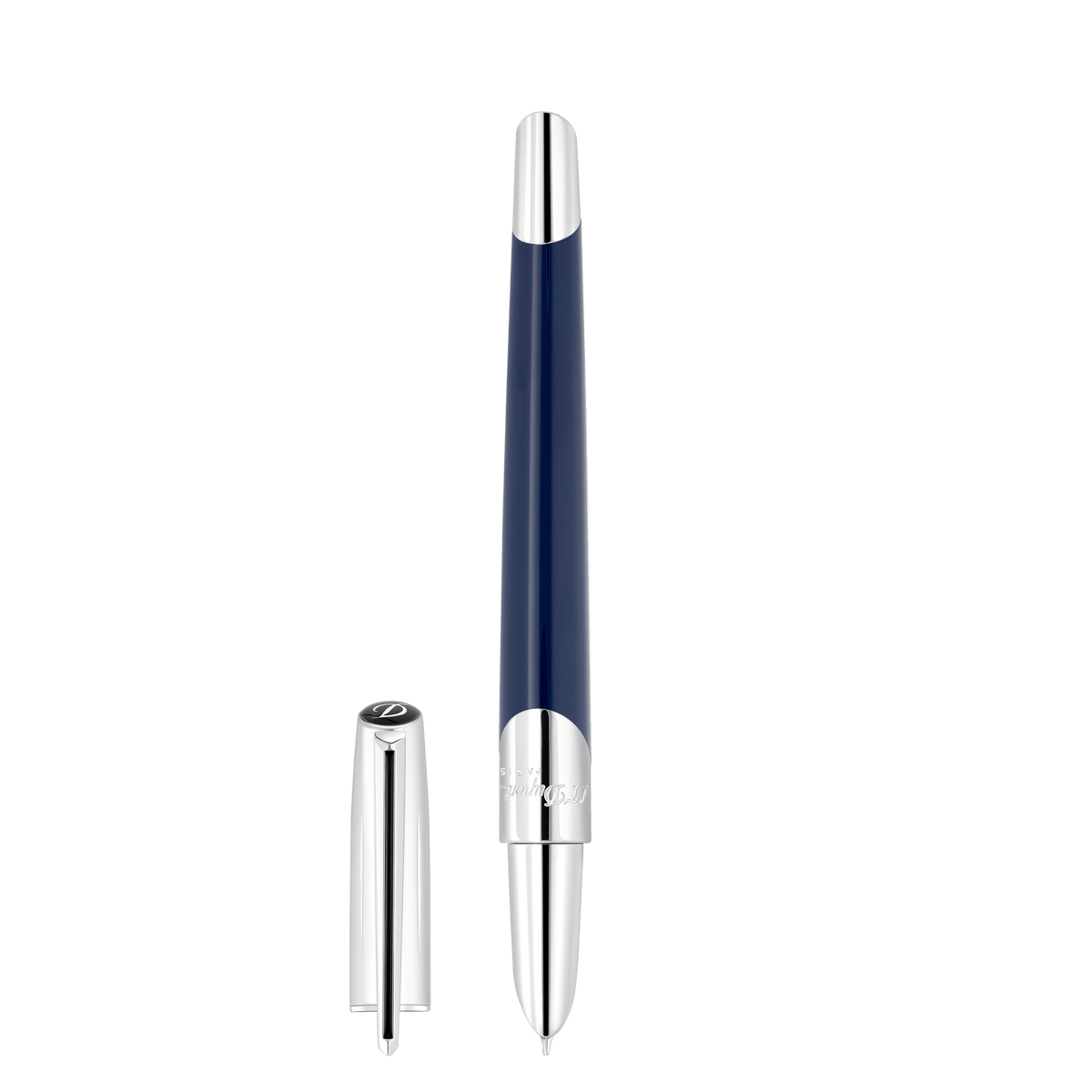 Fountain Pen collection_defi color_dark - blue finition_ palladium 1 - S.T. DUPONT Europe
