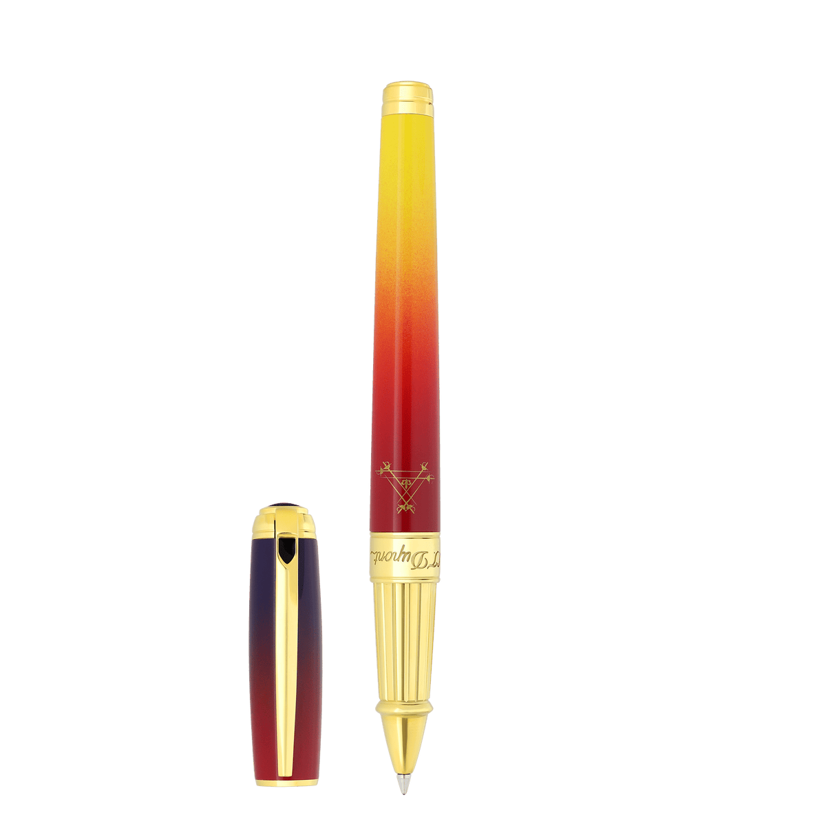 Rollerball pen collection_line - d color_violet finition_gold 1 - S.T. DUPONT Europe