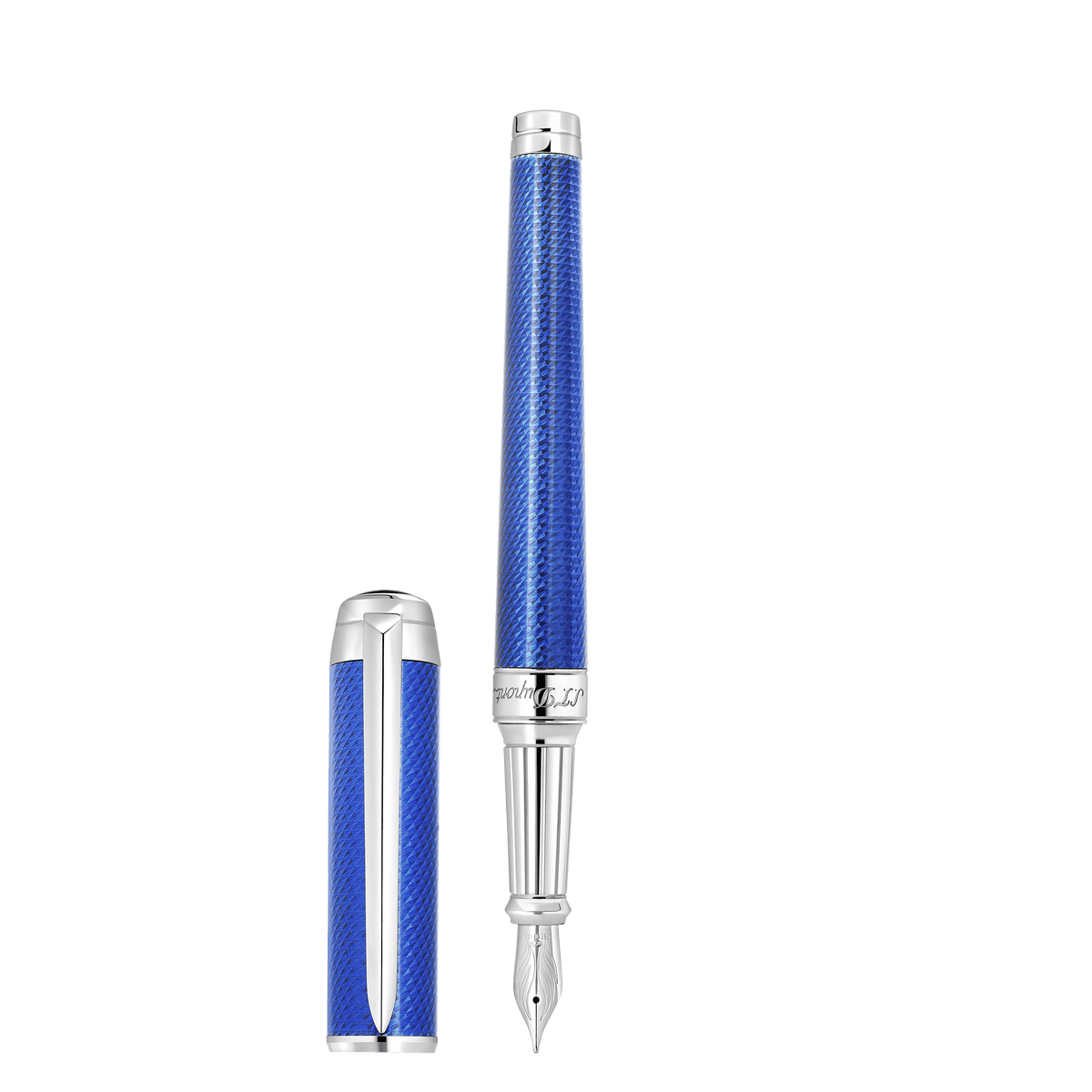 Fountain pen XL collection_eternity color_indigo - blue finition_ palladium 1 - S.T. DUPONT Europe