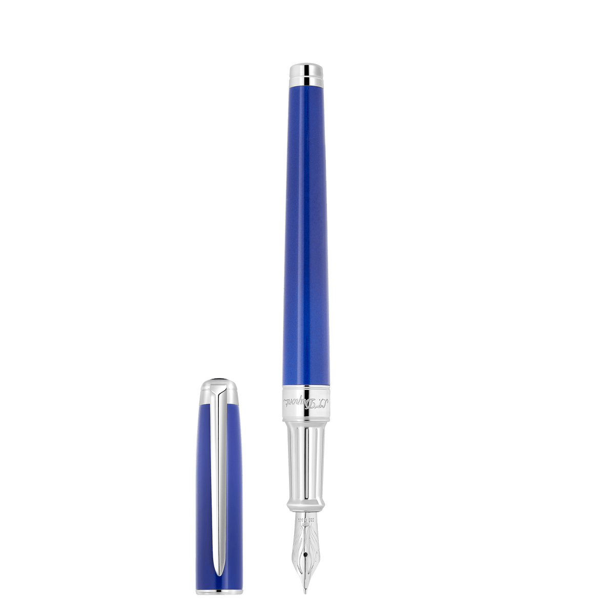Fountain pen Medium collection_eternity collection_line - d color_blue 1 - S.T. DUPONT Europe