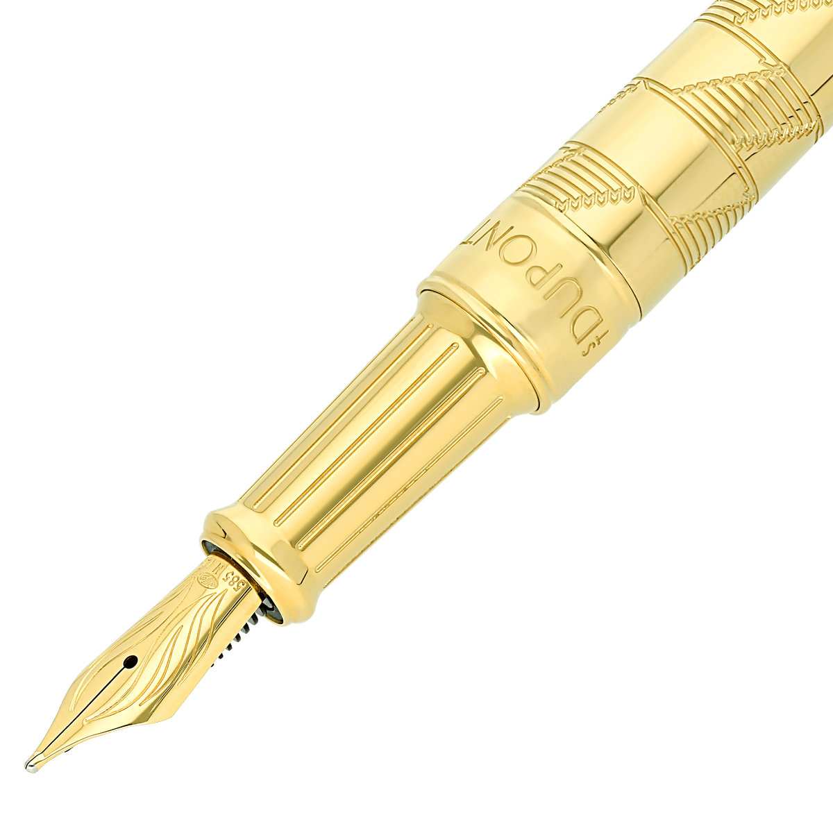 Fountain Pen Medium Collection_Monogram color_golden Limited - edition_monogram - 1872 2 - S.T. DUPONT Europe