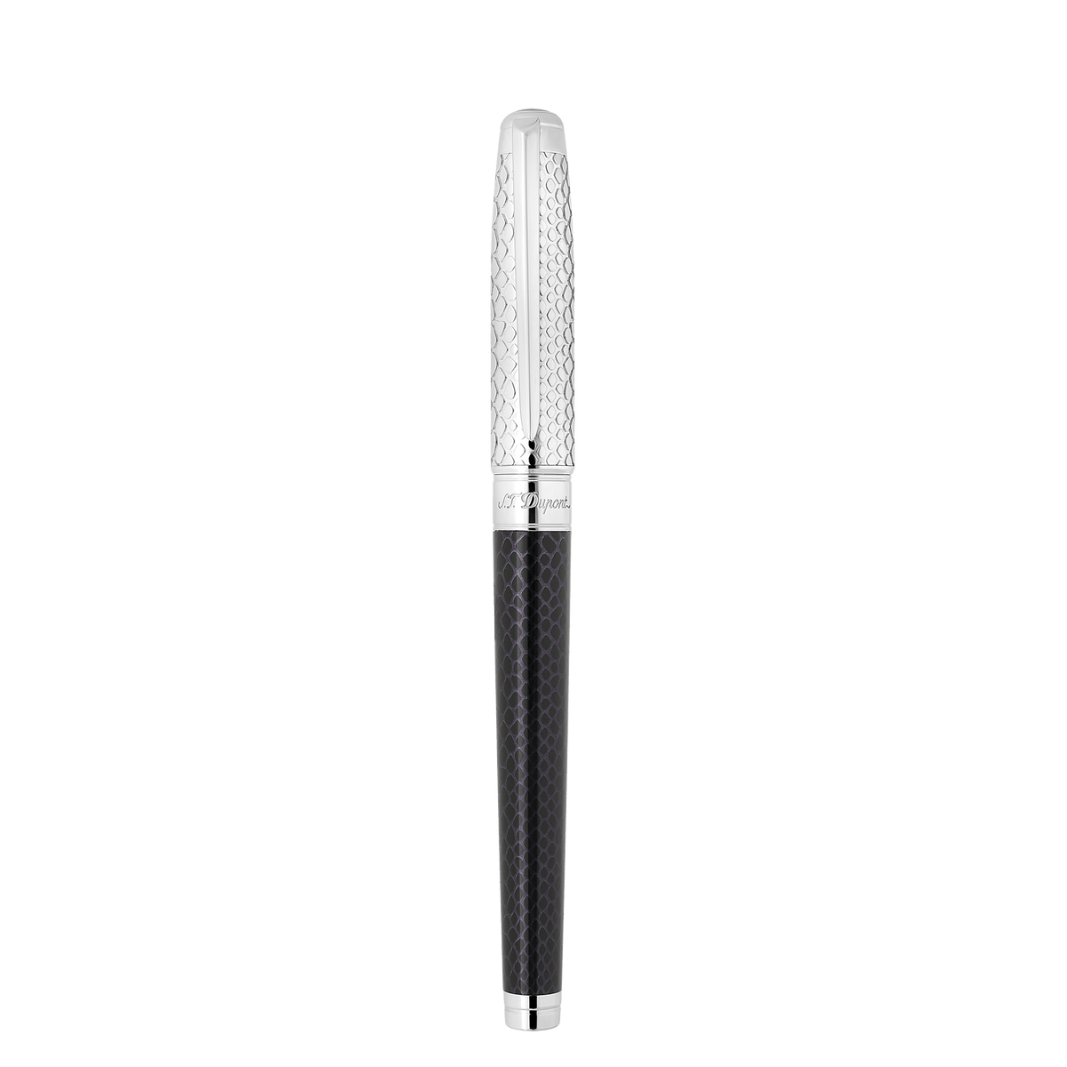 Fountain pen large Collection_Snake - skin color_black finition_silver 3 - S.T. DUPONT Europe