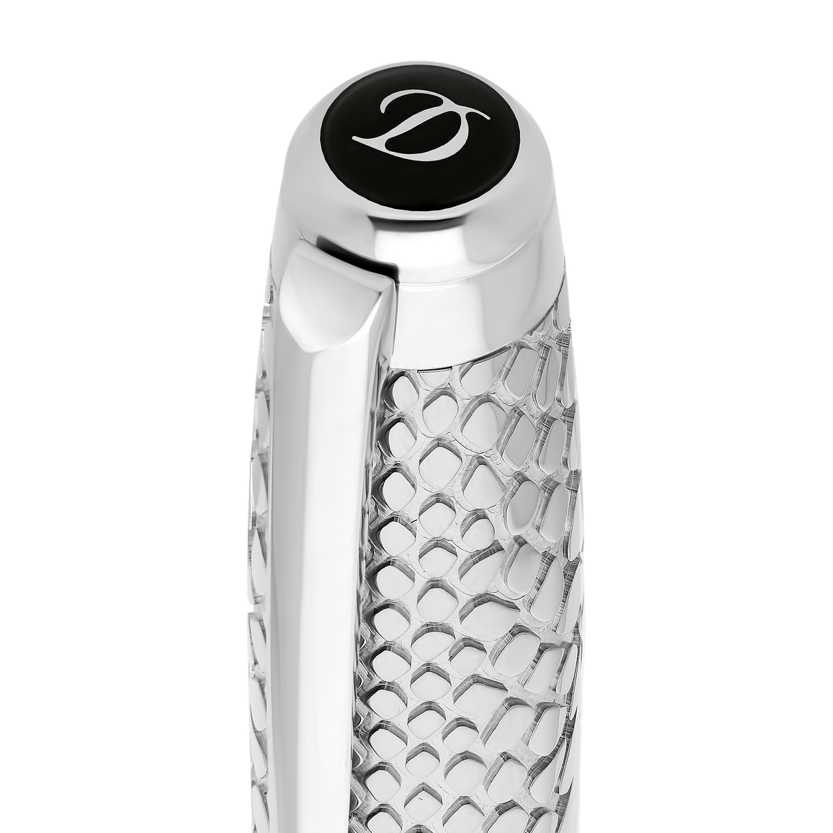 Fountain pen large Collection_Snake - skin color_black finition_silver 4 - S.T. DUPONT Europe