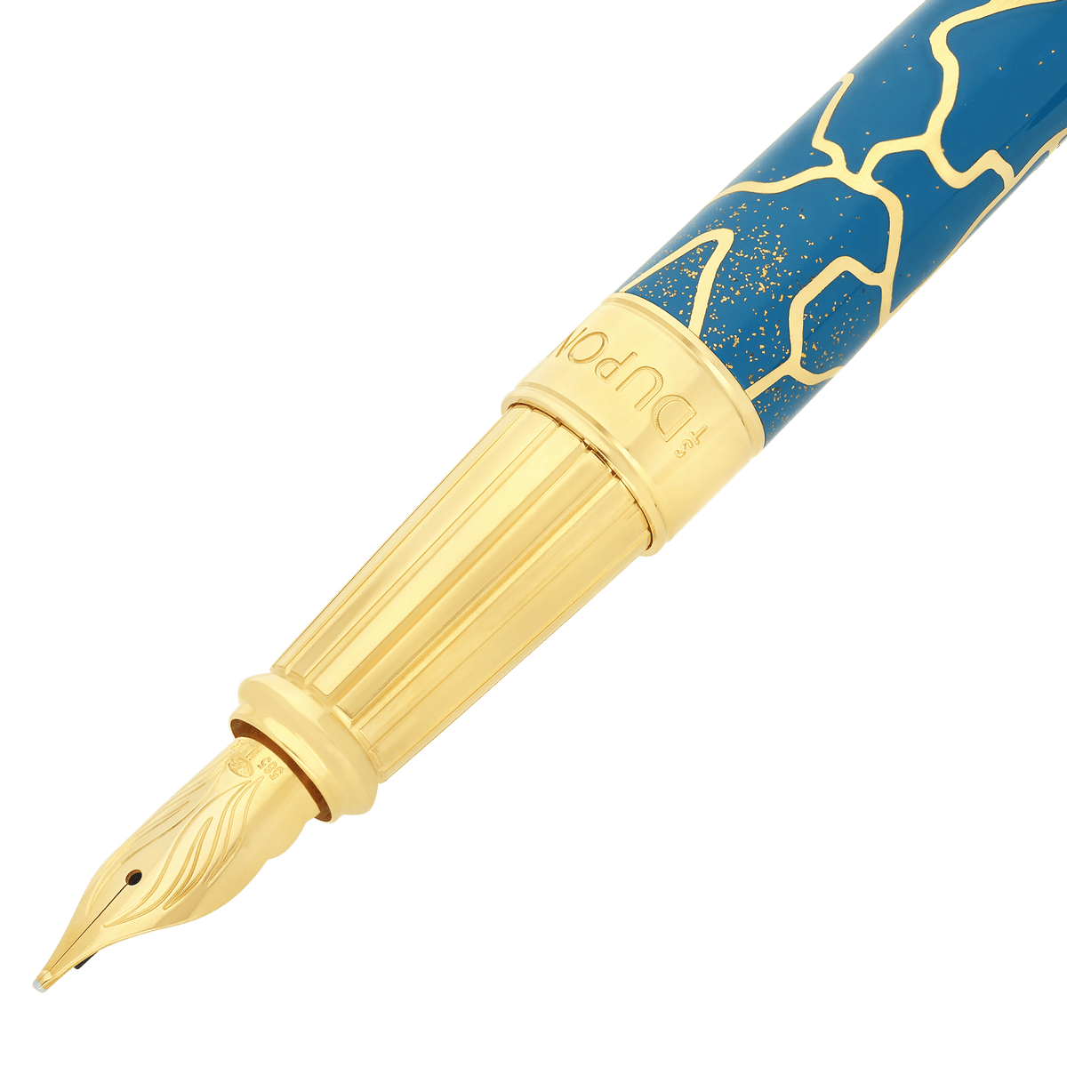 Fountain pen large color_blue - fender finition_golden Limited - edition_Fender 2 - S.T. DUPONT Europe