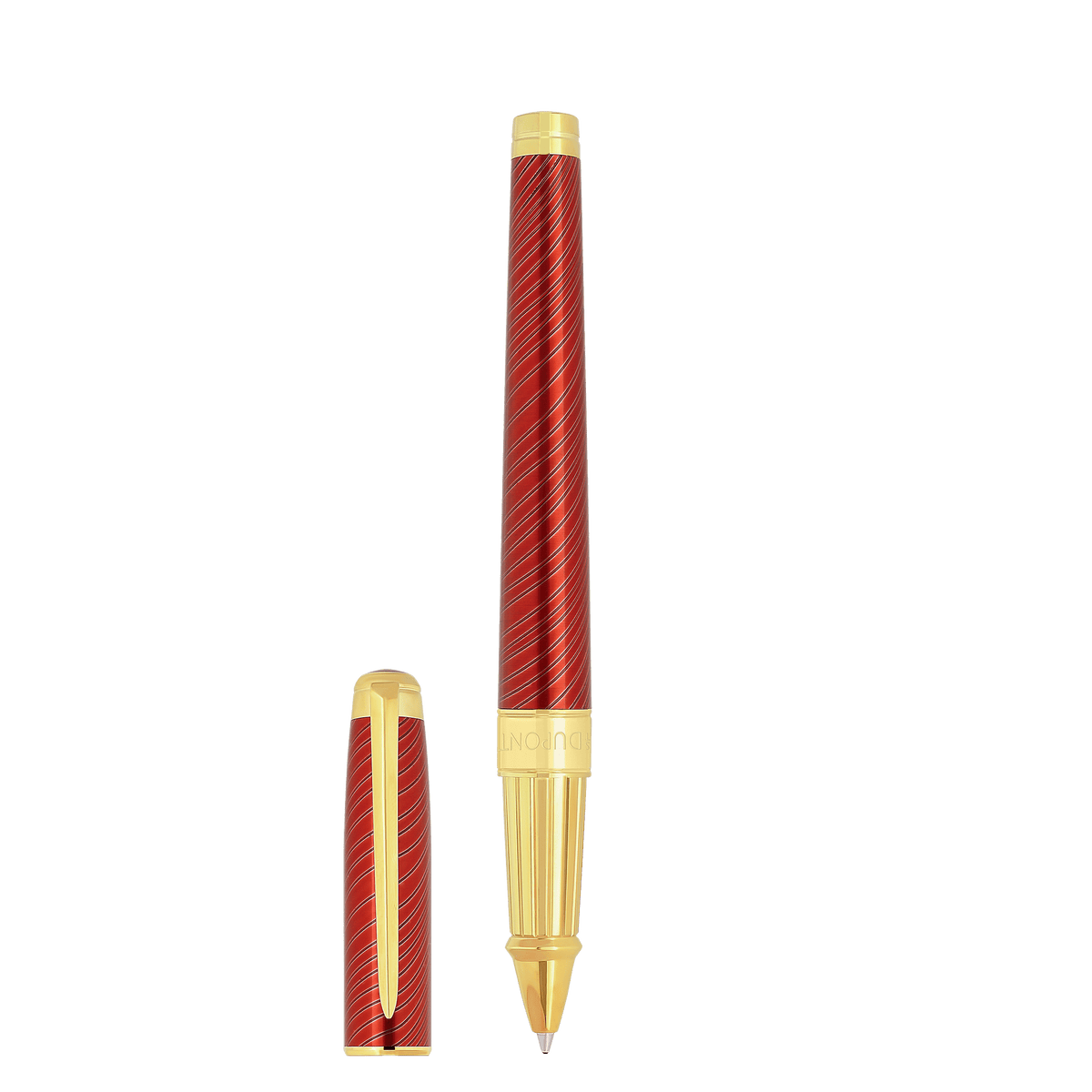 Rollerball pen large color_red finition_golden Limited - edition_Horsemane 1 - S.T. DUPONT Europe