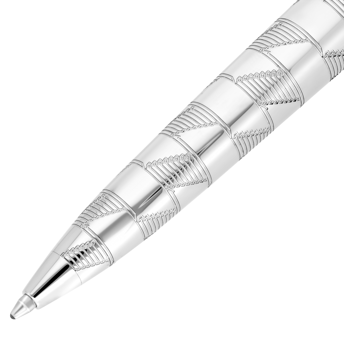 Ballpoint pen Large Collection_Monogram color_silver corporate25 2 - S.T. DUPONT Europe