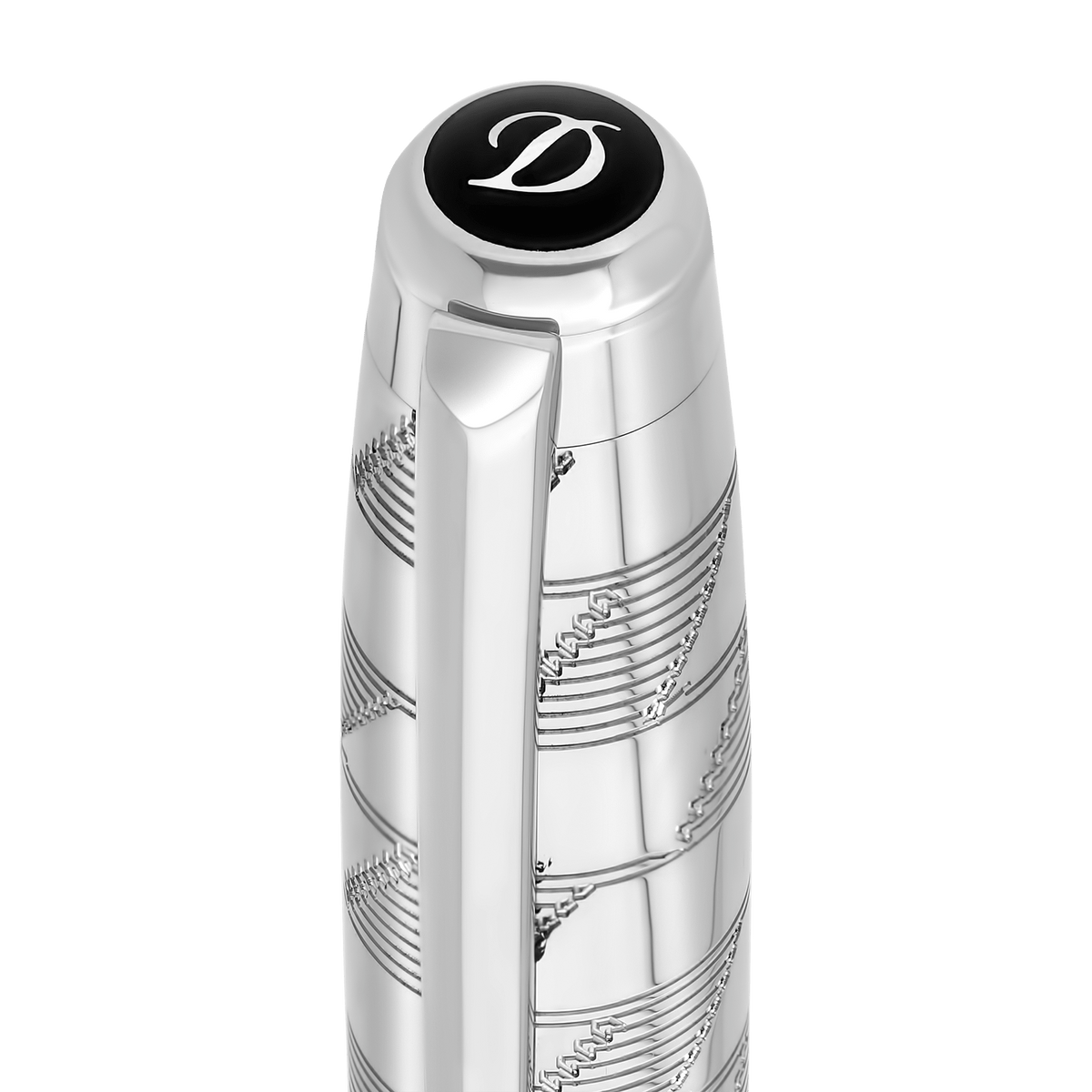 Ballpoint pen Large Collection_Monogram color_silver corporate25 4 - S.T. DUPONT Europe