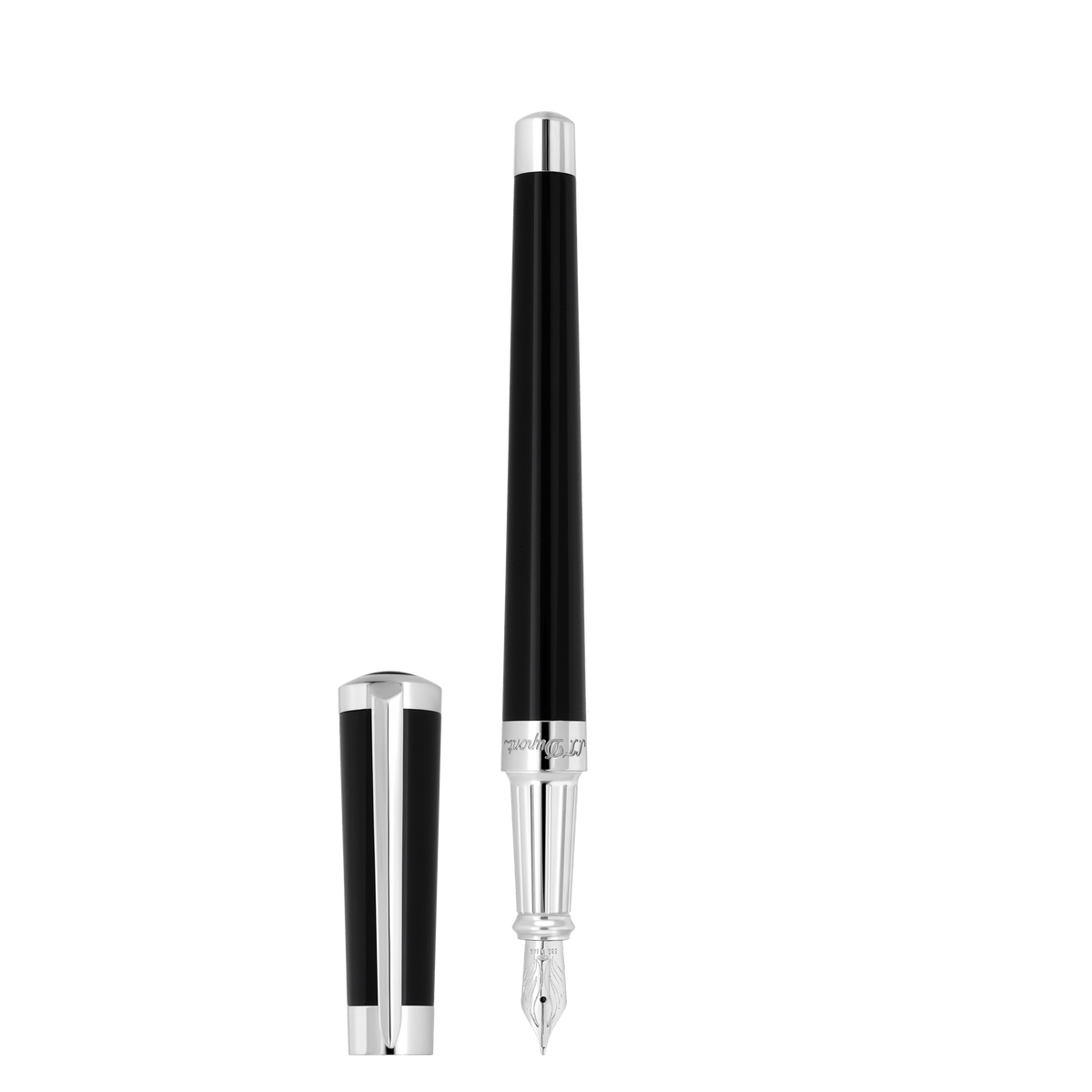 Fountain pen collection_liberte color_black finition_ palladium 1 - S.T. DUPONT Europe