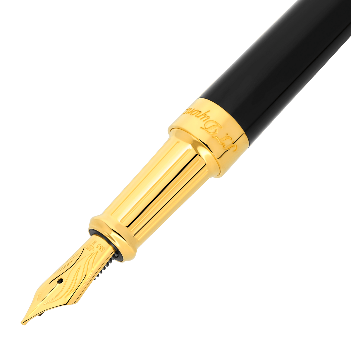 Fountain pen collection_liberte color_black finition_gold 2 - S.T. DUPONT Europe