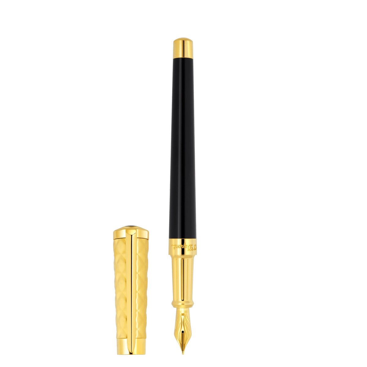 Fountain pen collection_liberte color_black finition_gold 1 - S.T. DUPONT Europe