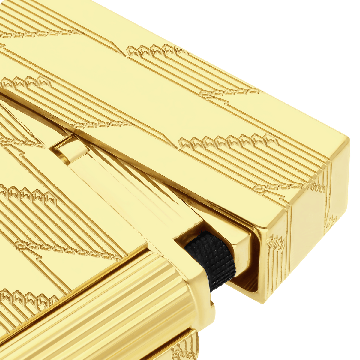 Guilloche Lighter art - of - fire Collection_Monogram color_golden 2 - S.T. DUPONT Europe