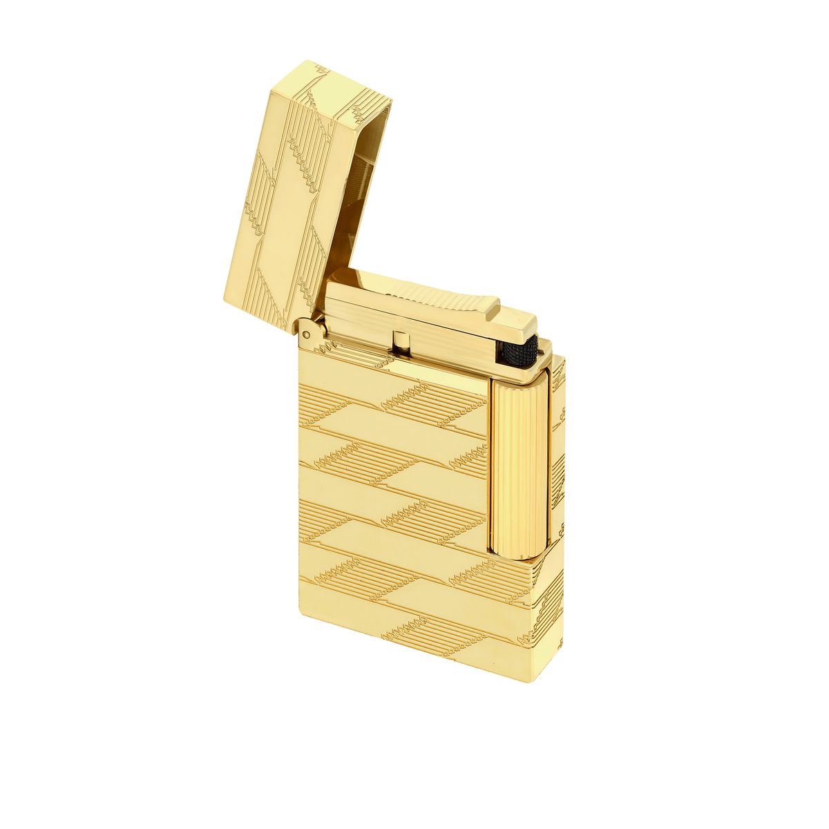 Guilloche Lighter art - of - fire Collection_Monogram color_golden 5 - S.T. DUPONT Europe
