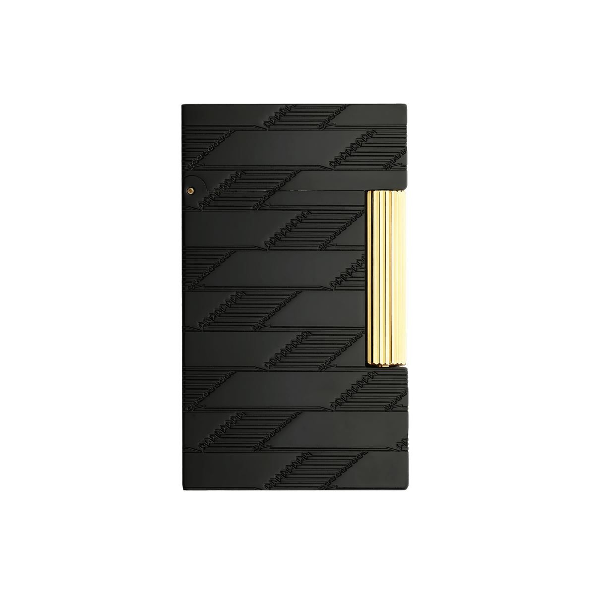 Guilloche Lighter art - of - fire Collection_Monogram color_black 1 - S.T. DUPONT Europe