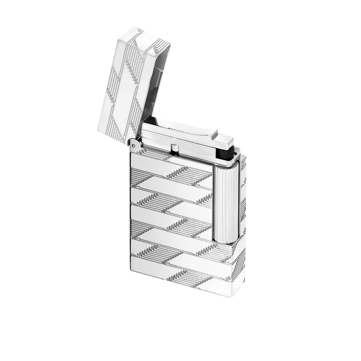 Guilloche Lighter Collection_Monogram color_silver corporate25 5 - S.T. DUPONT Europe