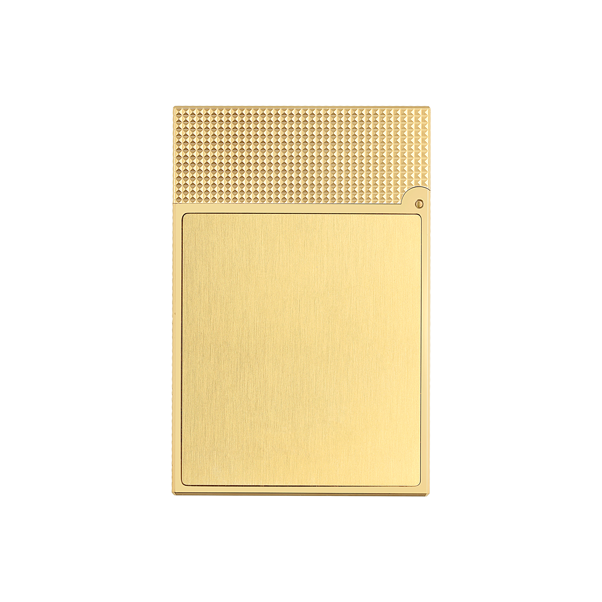 Luxury - 2 Ligne gold Dupont small Lighter brushed S.T. – yellow lighter |