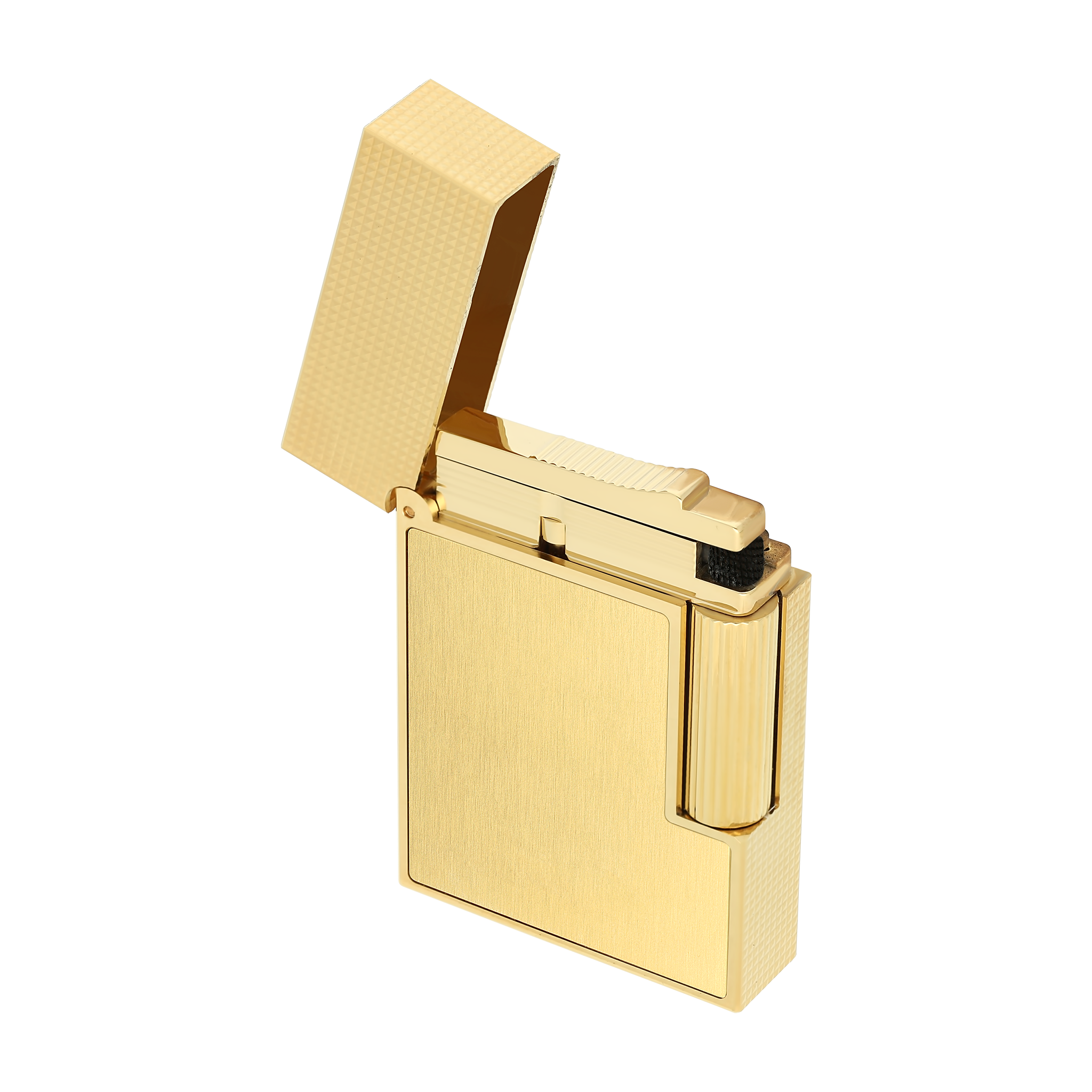 Ligne gold Lighter lighter Luxury yellow Dupont - brushed S.T. | – 2 small