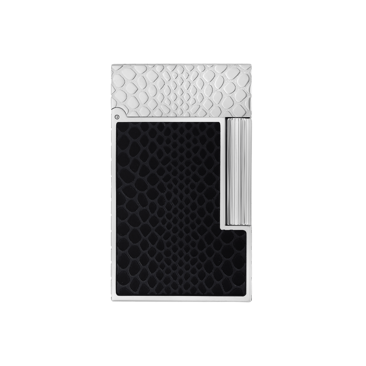 Guilloche under lacquer lighter art - of - fire Collection_snake color_black 1 - S.T. DUPONT Europe