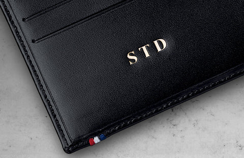 S.T. Dupont Line D Soft Grain Black Leather Wallet, 093000